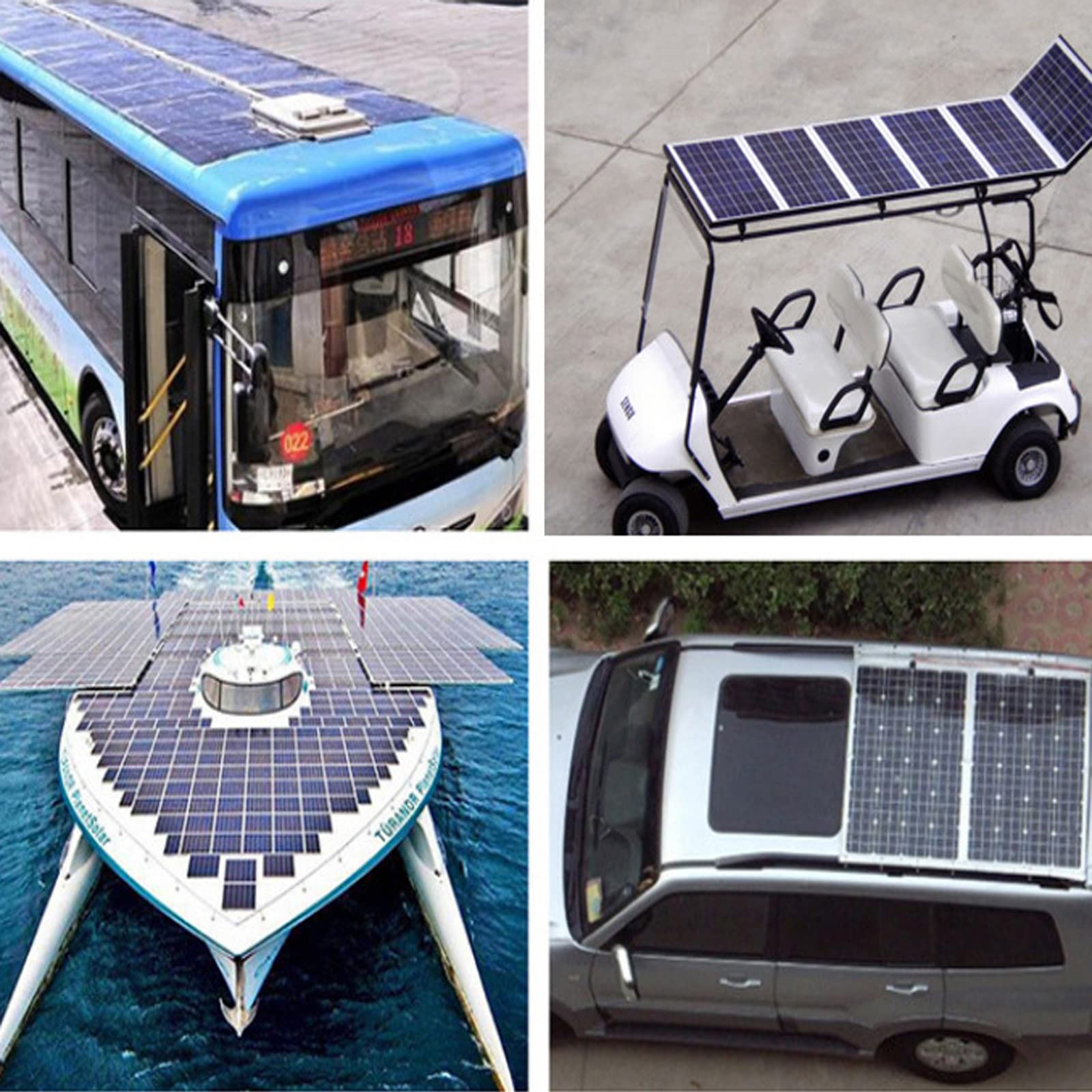 Panneau Solaire Souple, Solaire Souple, Solaire Flexible Module, 12V Haute Efficacité Photovoltaïque Monocristallin pour Hors Réseau RV Maison Cabine Caravane Camping Car Bateaux Toits,150w