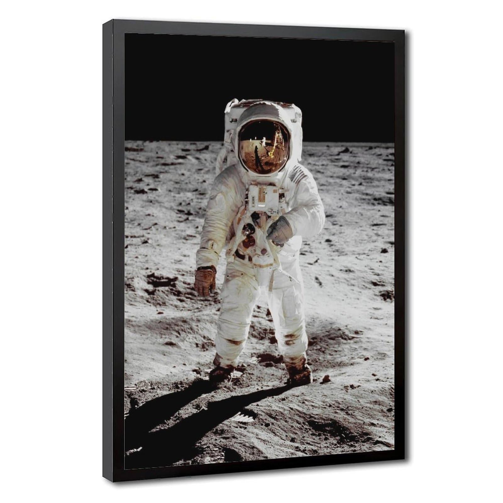 Bareronor Astronaut Moon Poster Canvas Poster Bedroom Decor Landscape Office Room Decor Gift 16" L X 24" W