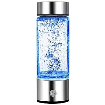 Rechargeable Hydro Health Hydrogen Water Bottle, Portable Glass Hydrohealth Hydrogen Water Bottle Generator-1Pcs