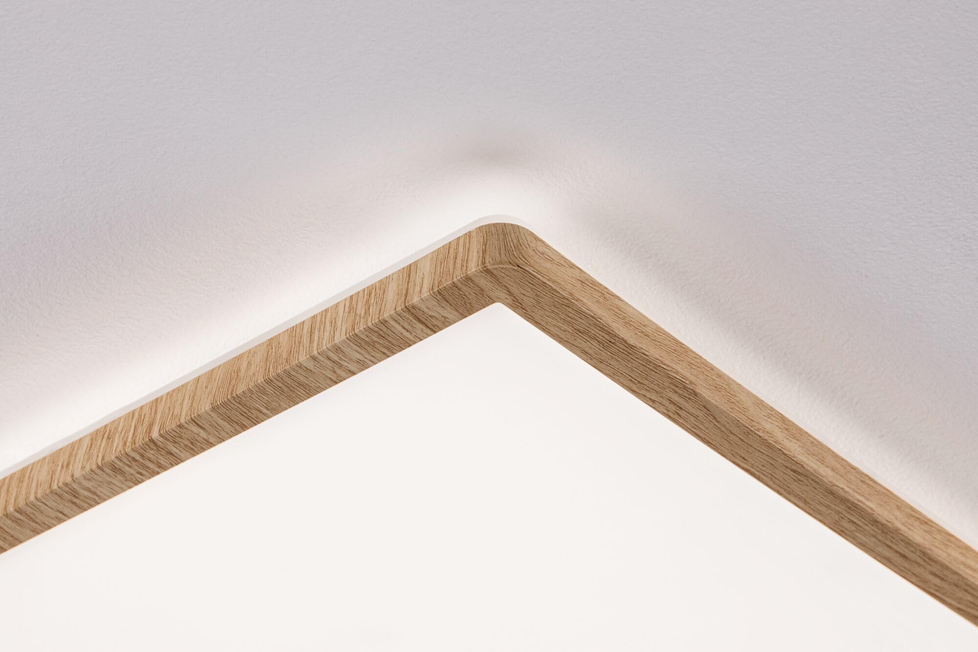 Paulmann 71036 Panel LED Atria Shine plafón con Backlight cuadrado IP44 22W 2300lm 580mmx200mm acabado madera plástico 4000K luminaria de baño