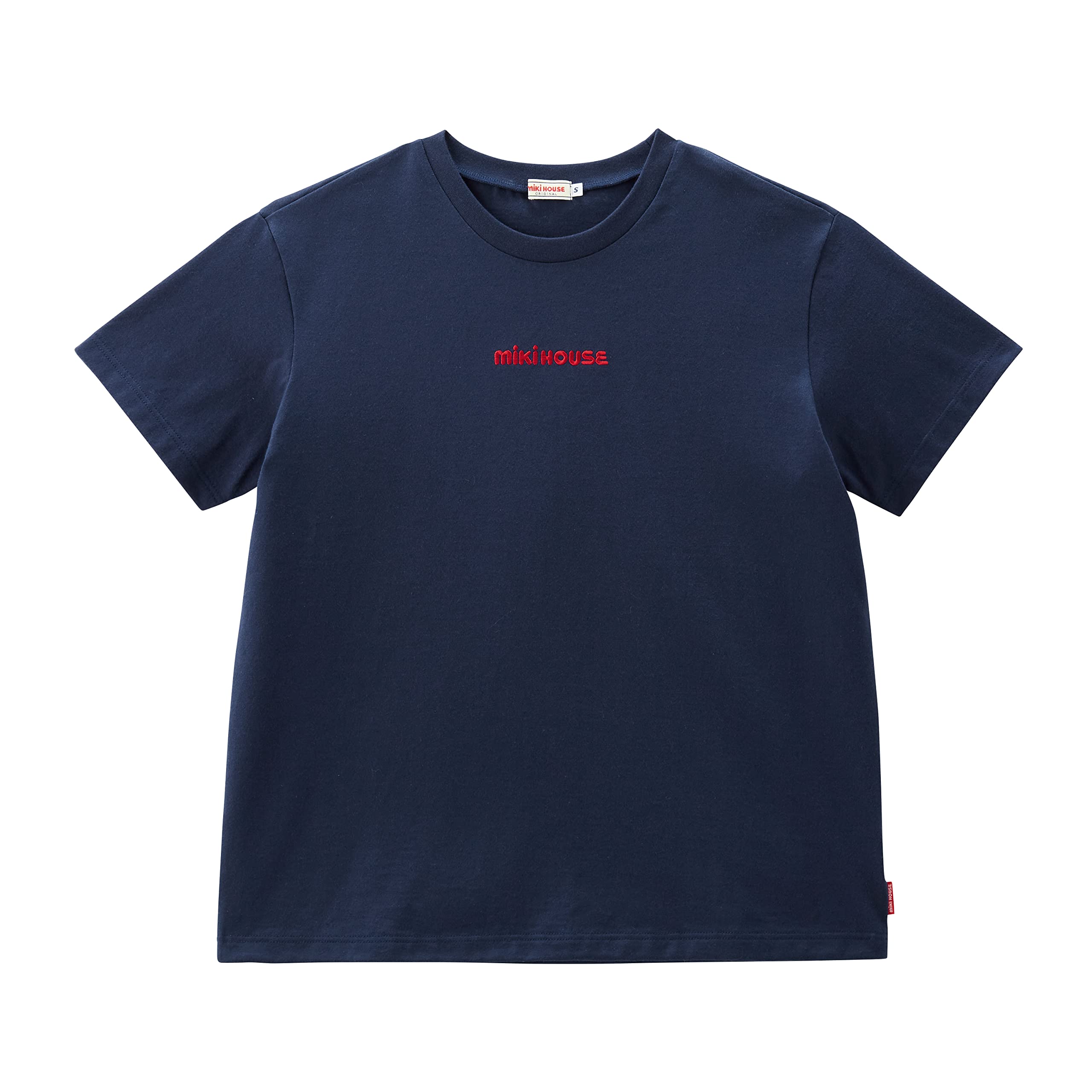 Amazon.co.jp: [ミキハウス] 半袖Tシャツ 大人用 ロゴ 無地 ワン