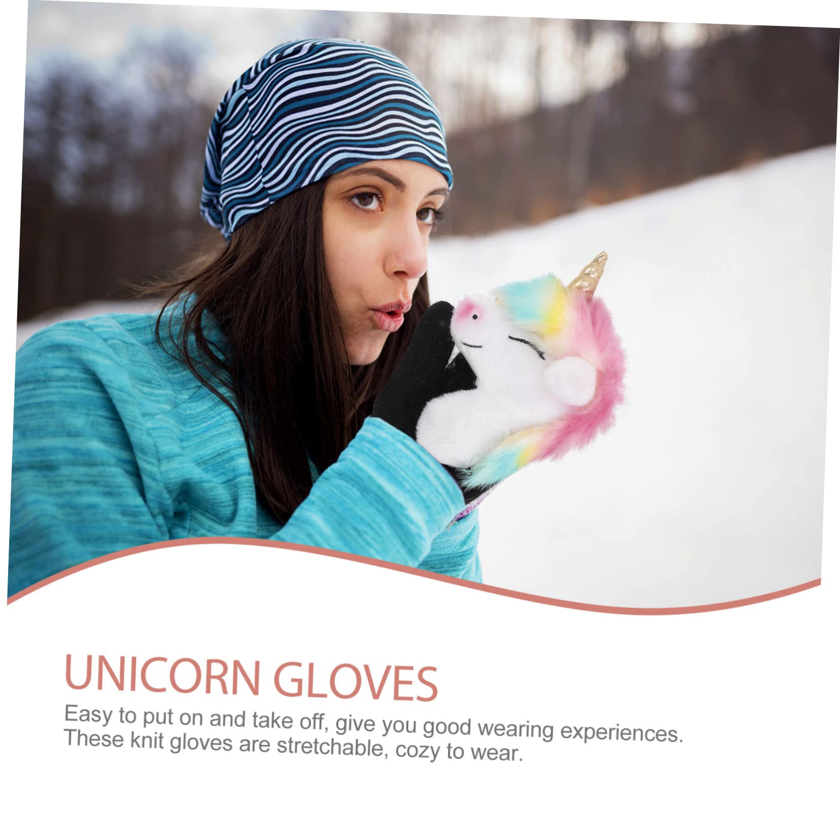 3pares Guantes De Invierno Para Animales De Peluche Guantes Cálidos y Cómodos Accesorio Para Manos Para Jugar Al Aire y Actividades De Invierno