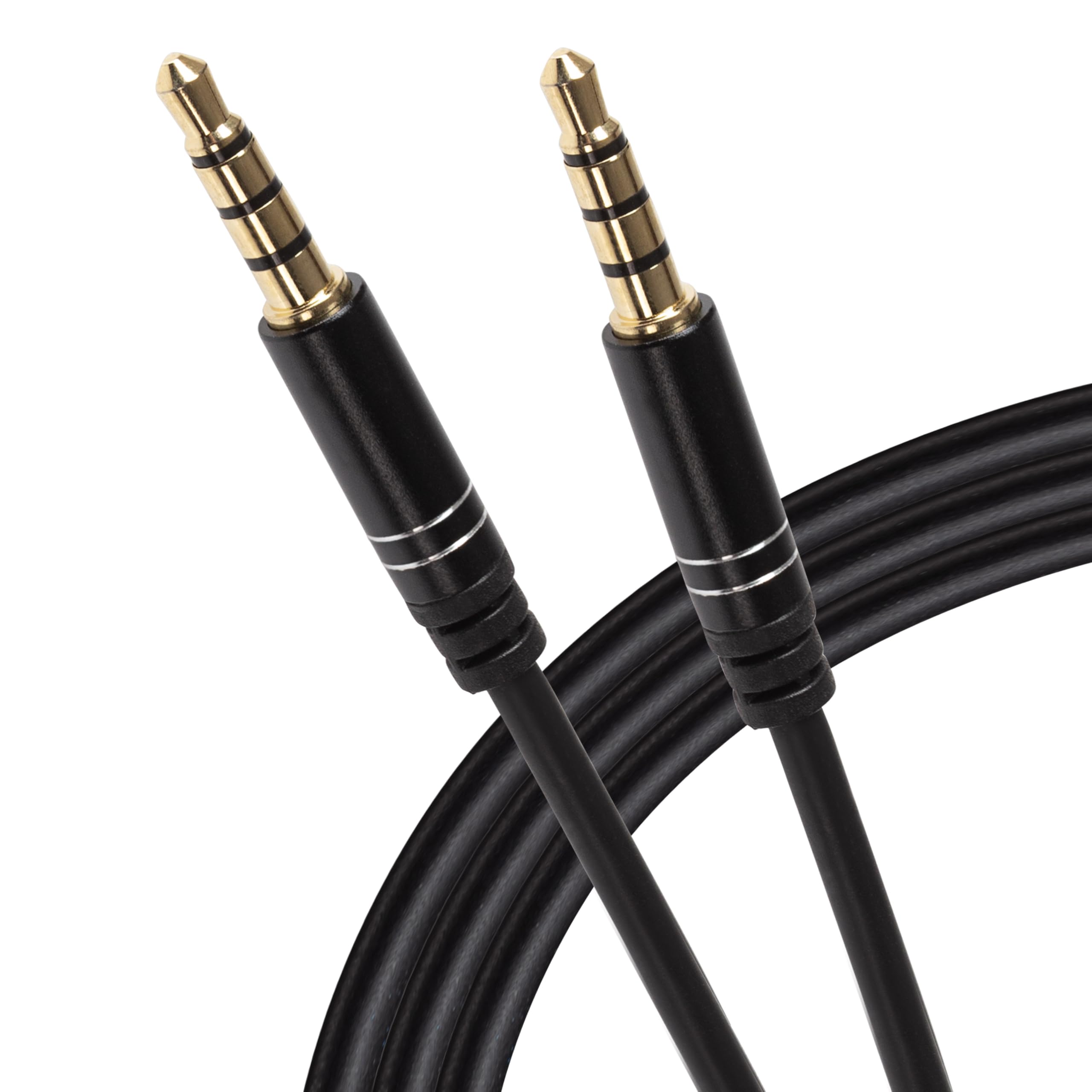 Maplin 3.5mm Aux Stereo 4 Pole TRRS Jack Plug to 3.5mm 4 Pole TRRS Jack Plug Cable 5m