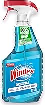 Windex Glass and Window Cleaner Spray Bottle, Packaging Designed to Prevent Leakage and Breaking, Surface Cleaning Spray, Original Blue Scent, 23 Fl Oz