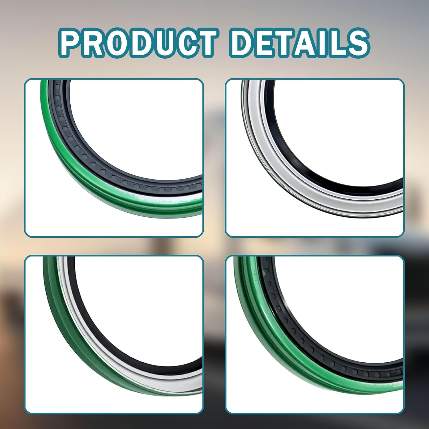 4 Pcs Classic Wheel Seal Compatible with Freightliner, Peterbilt, Mack & Semi Trucks Replace SKF 46305 42626 46300, Stemco 373-0143, Timken K154146, Meritor MER0143 MER0243