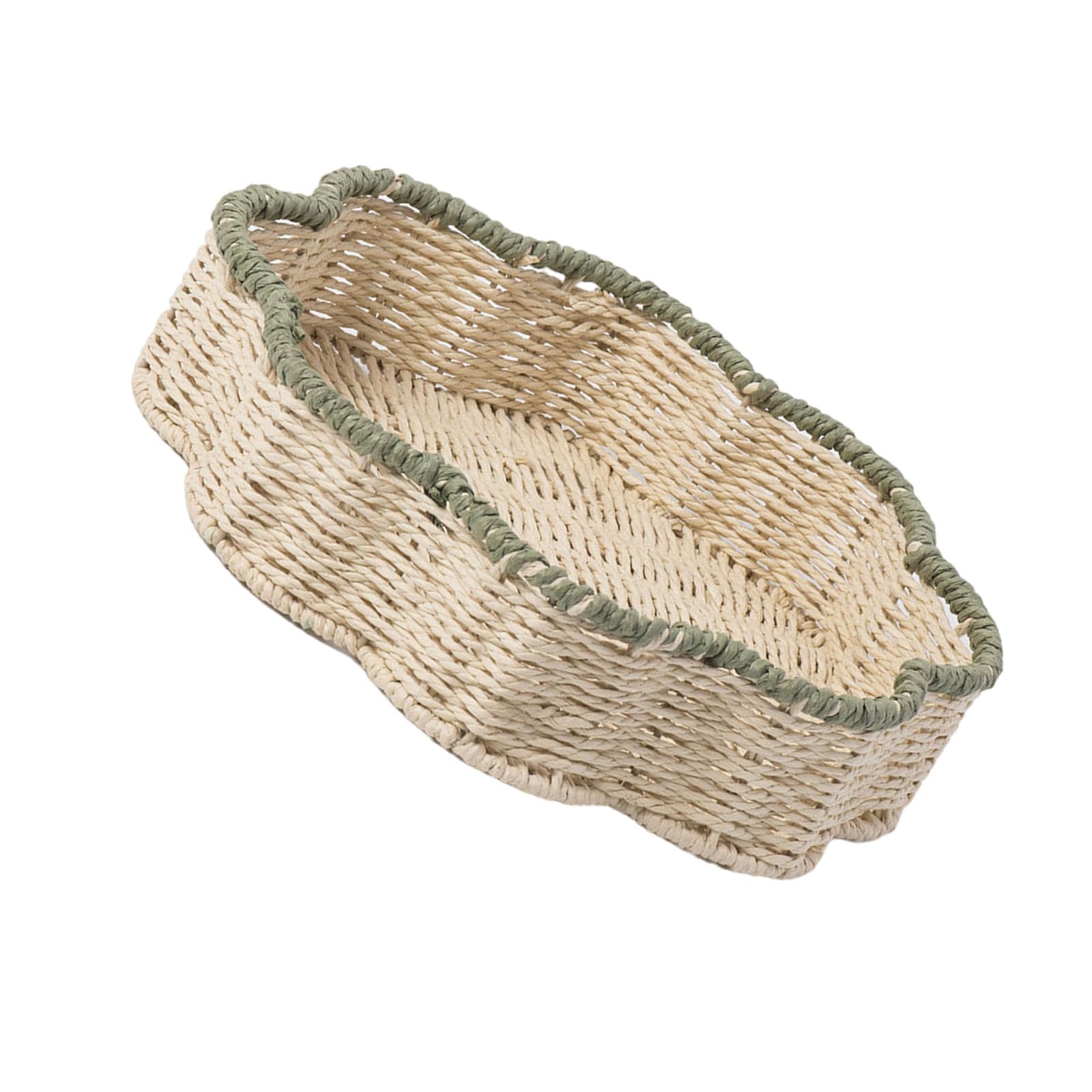 Handwoven Paper Cord Organizers Essential Household Paper Rope Basket Bin for Modern Storage Needs Large Storage Basket