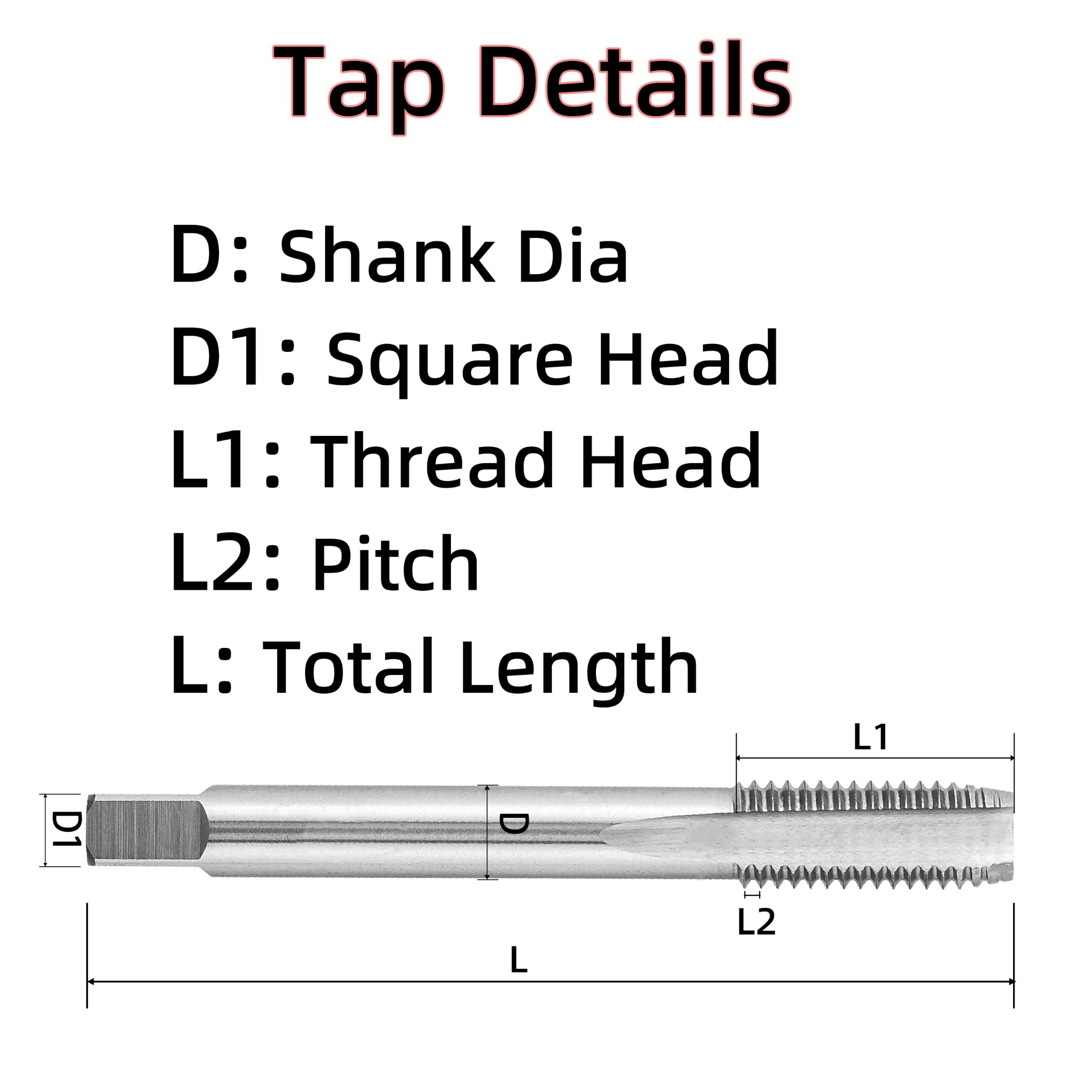 Gwint UN 2.5-1.9 cm-8, HSS 1-3/4X8 UN Tap Right Hand