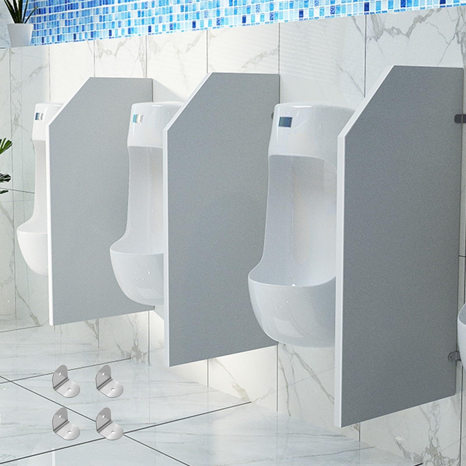 Pantalla de privacidad para urinario deflector divisor contra salpicaduras e incomodidad
