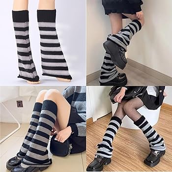 【OJOS】25ss Button Slit Leg Warmer BIFPAST Leg Warmers Harajuku with Lace Button Knit Harajuku