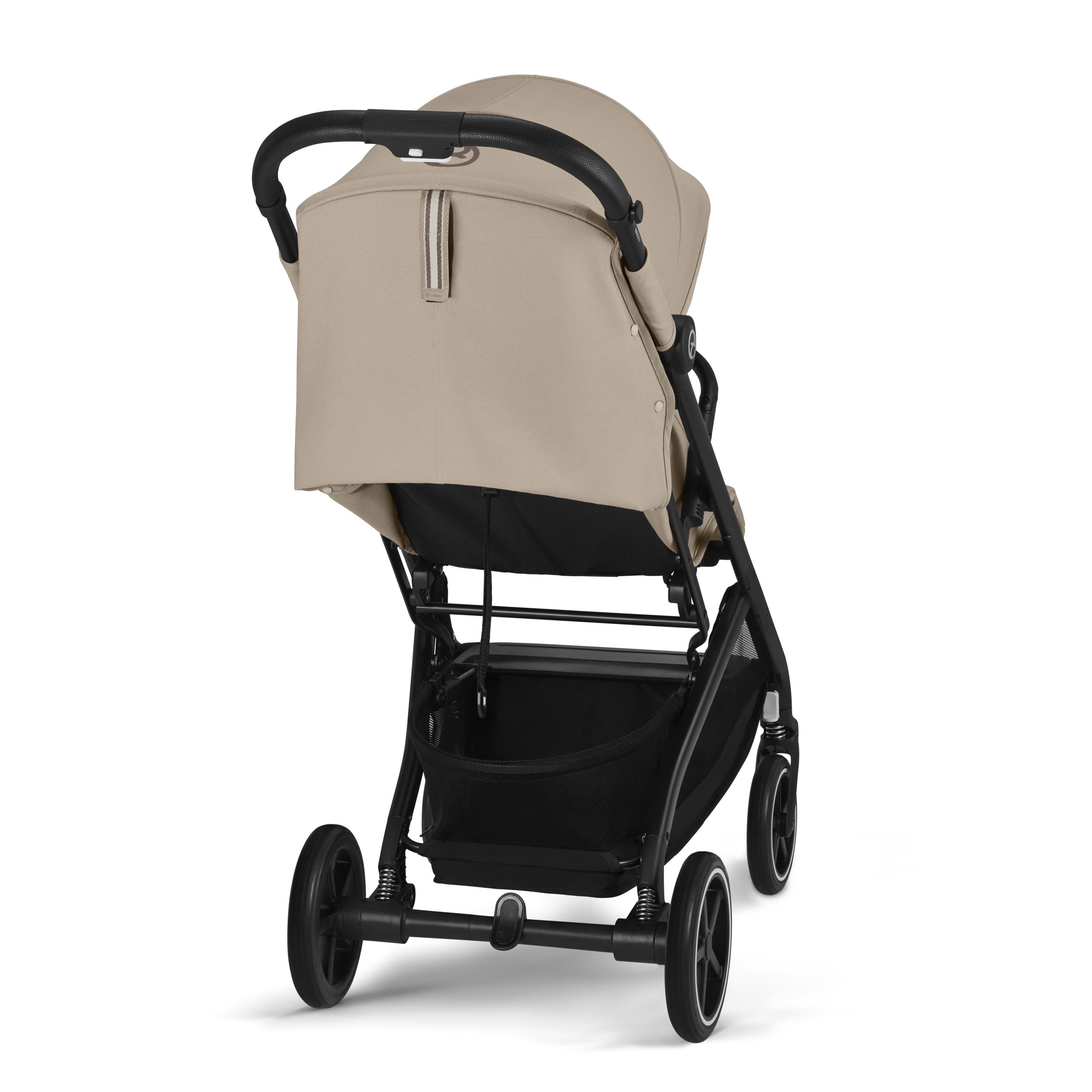 Cybex Gold Beezy Poussette avec harnais ajustable d'une seule main, De la naissance à 4 ans environ (max. 22 kg), Compacte et ergonomique, Almond Beige (Beige avec cadre noir)