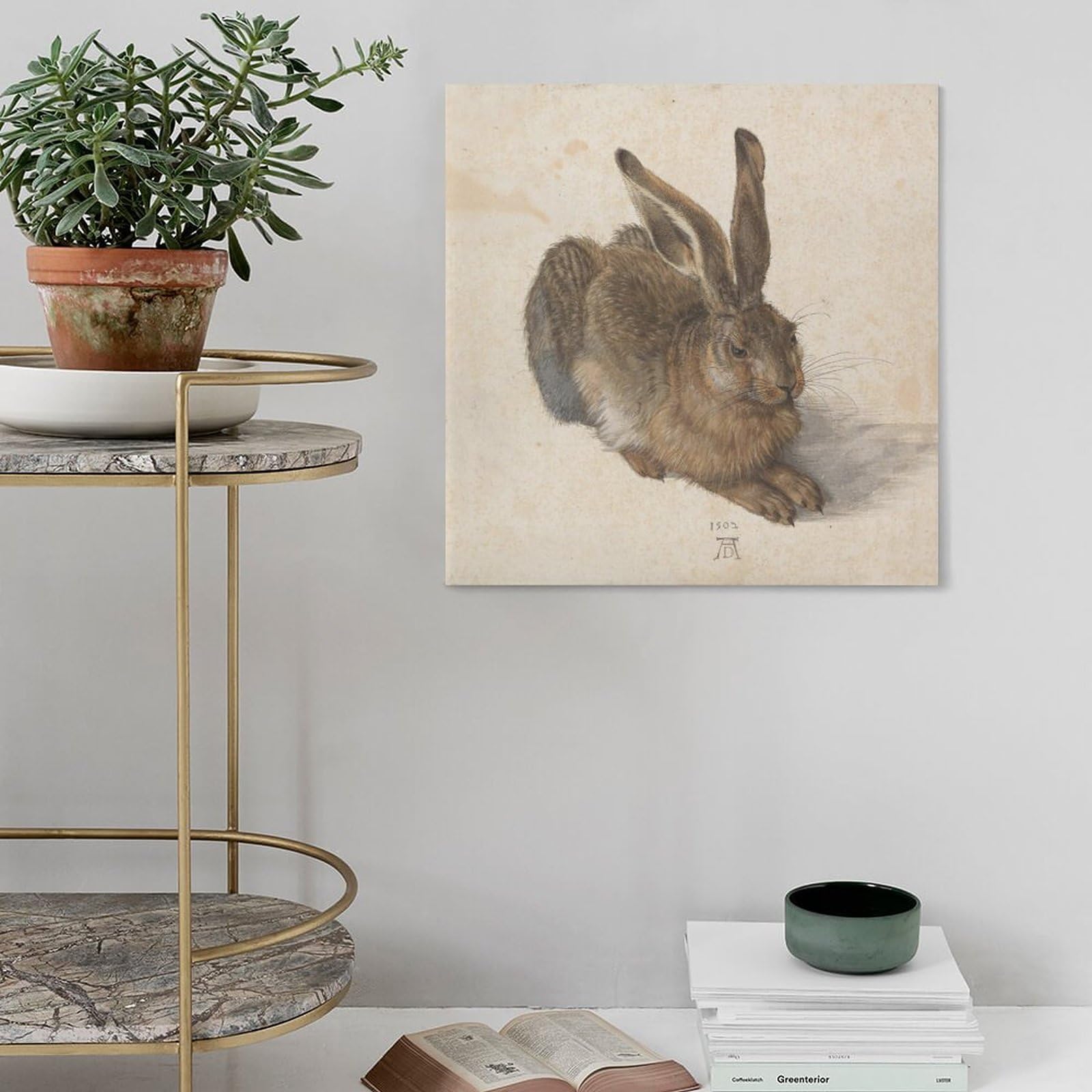 Amazon｜若いうさぎアルブレヒトデューラー有名な素晴らしい絵画動物