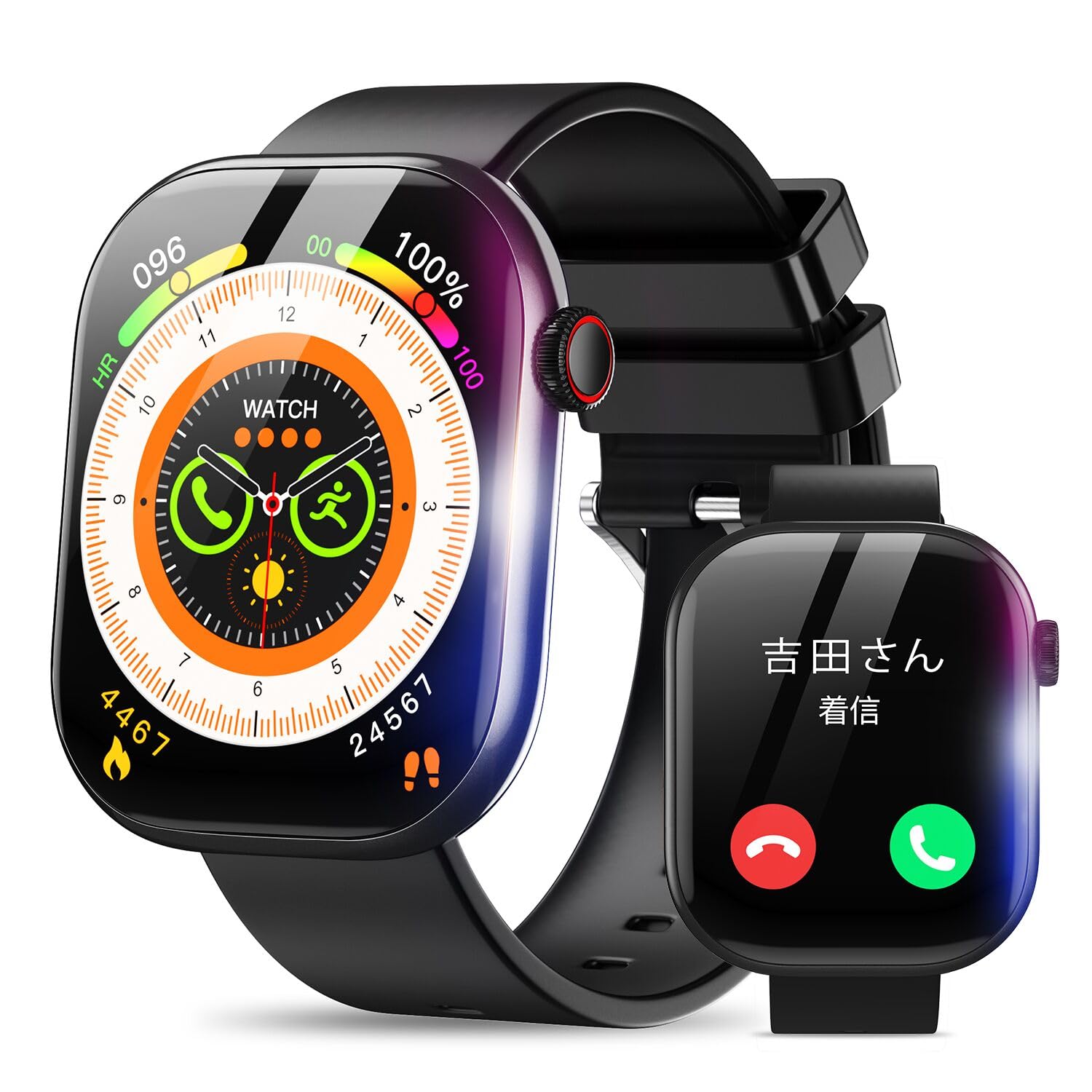 Amazon | スマートウォッチ 【次世代モデル 2.08インチ超大画面