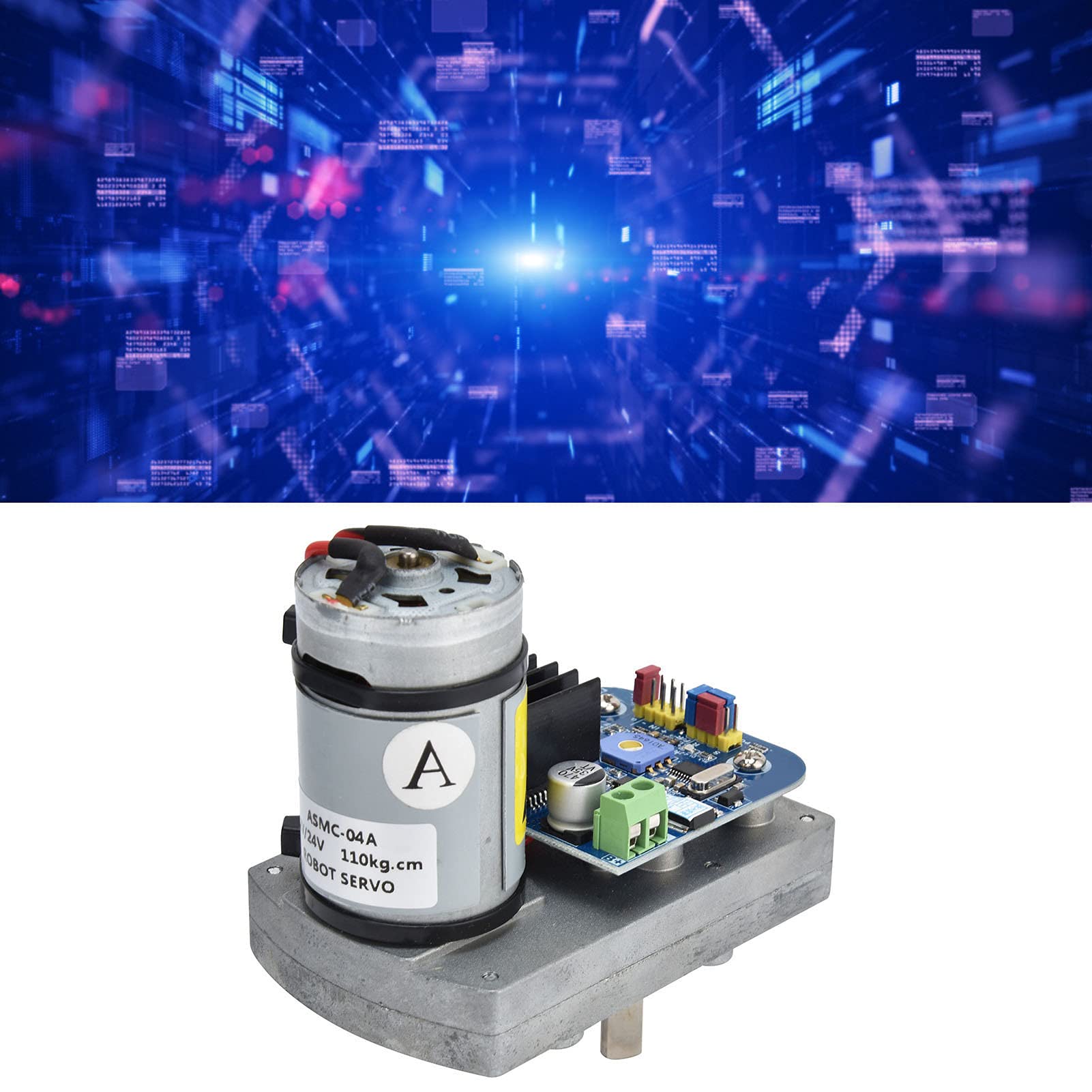 Servomotor, Servomotoren mit hoher Torsion 300° Drehwinkel 12V ~ 24V Aluminiumlegierung für Modellflugzeug-Funkfernbedienung