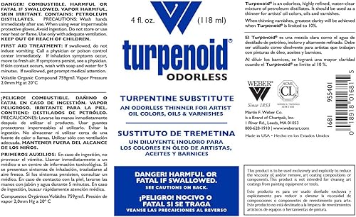 Miniatura 4 de Sustituto de trementina hipoalergénico turpenoide, 1 cuarto de galón, inodoro