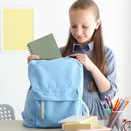 Miniatura 7 de EOOUT 6 cuadernos en espiral de 5.5 x 8.5 pulgadas de tapa dura con rayas universitarias, tamaño A5, 160 páginas, varios colores de tono Morandi