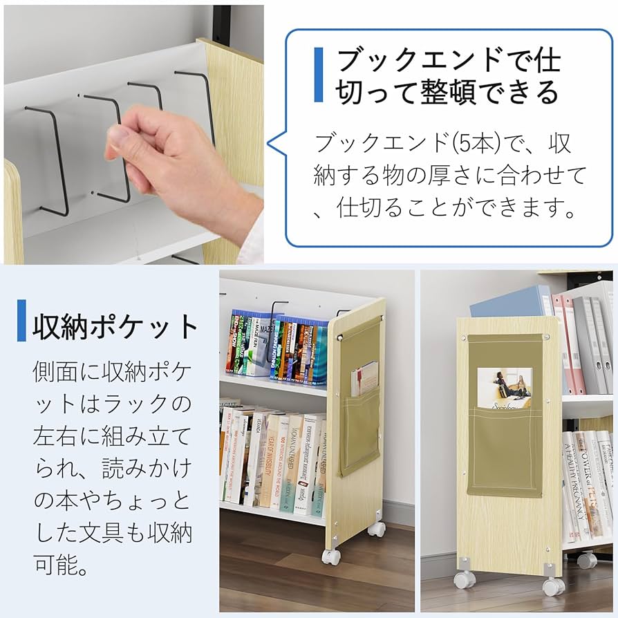 ファイルワゴン 2段キャスター付4枚仕切100kg高耐荷重45°傾斜左右落下防止 ファイルワゴン 2段キャスター付4枚仕切100kg高耐荷重45°傾斜