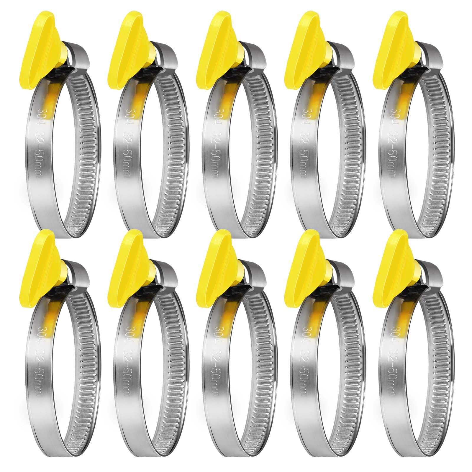 Edelstahl Flügel-Schlauchschellen - Ohne Werkzeug Montieren Für Garten & Pool