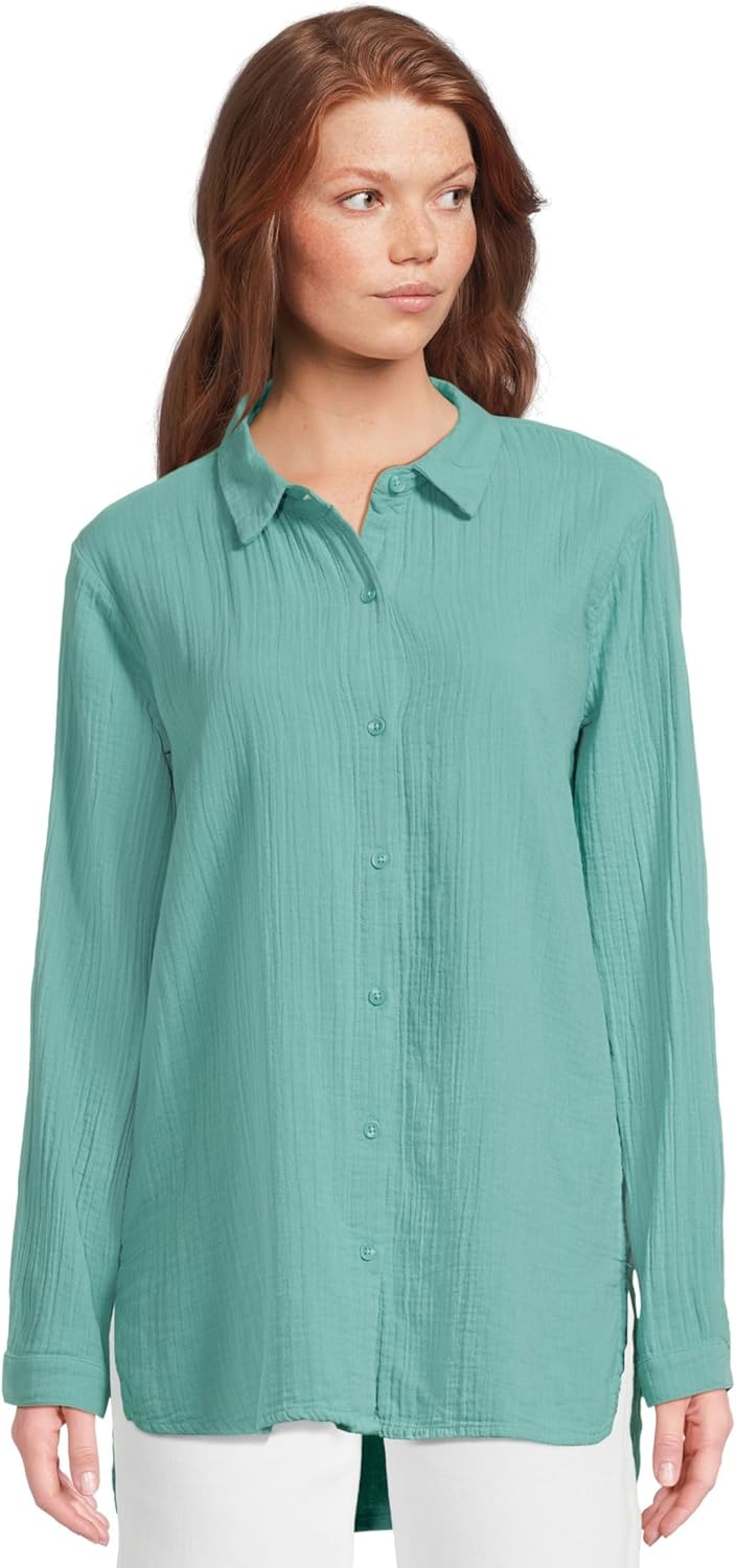 Mod-O-Doc Women's Long Sleeve Button-up Shirt