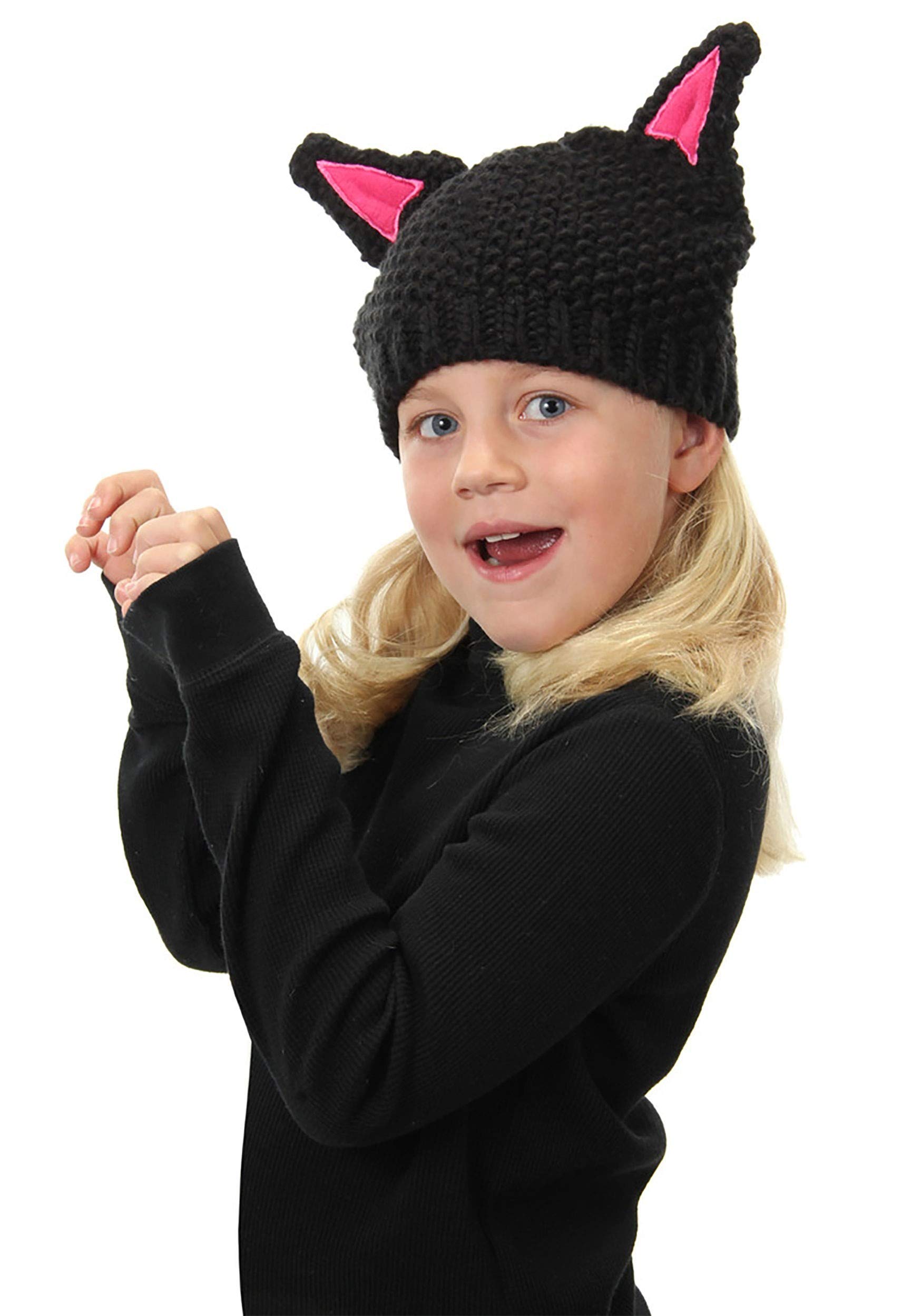 Black Cat ear beanie Cat Ear Beanie - Catnip Cat Cafe main image 3