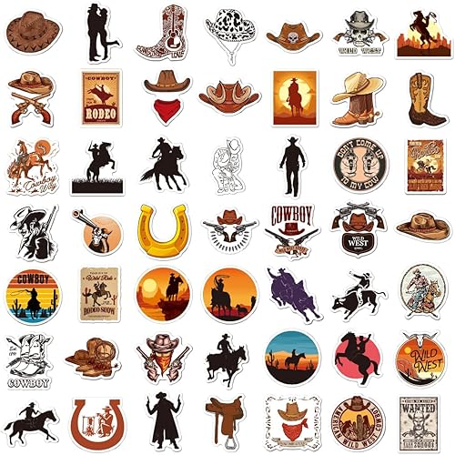 Miniatura 2 de Calcomanías de vaquero y vaquera, 100 unidades, exclusivas para el día de San Valentín, calcomanías de vinilo Country Western, calcomanías de