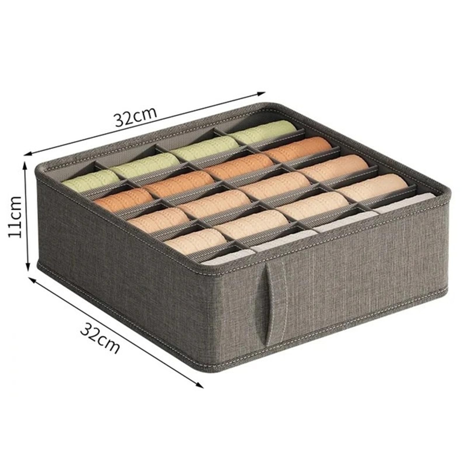 Scatole Organizer Per Vestiti Da Cassetto Scatola portaoggetti for biancheria intima in tessuto