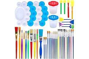 BigOtters Painting Brushes Variety Pack for Kids