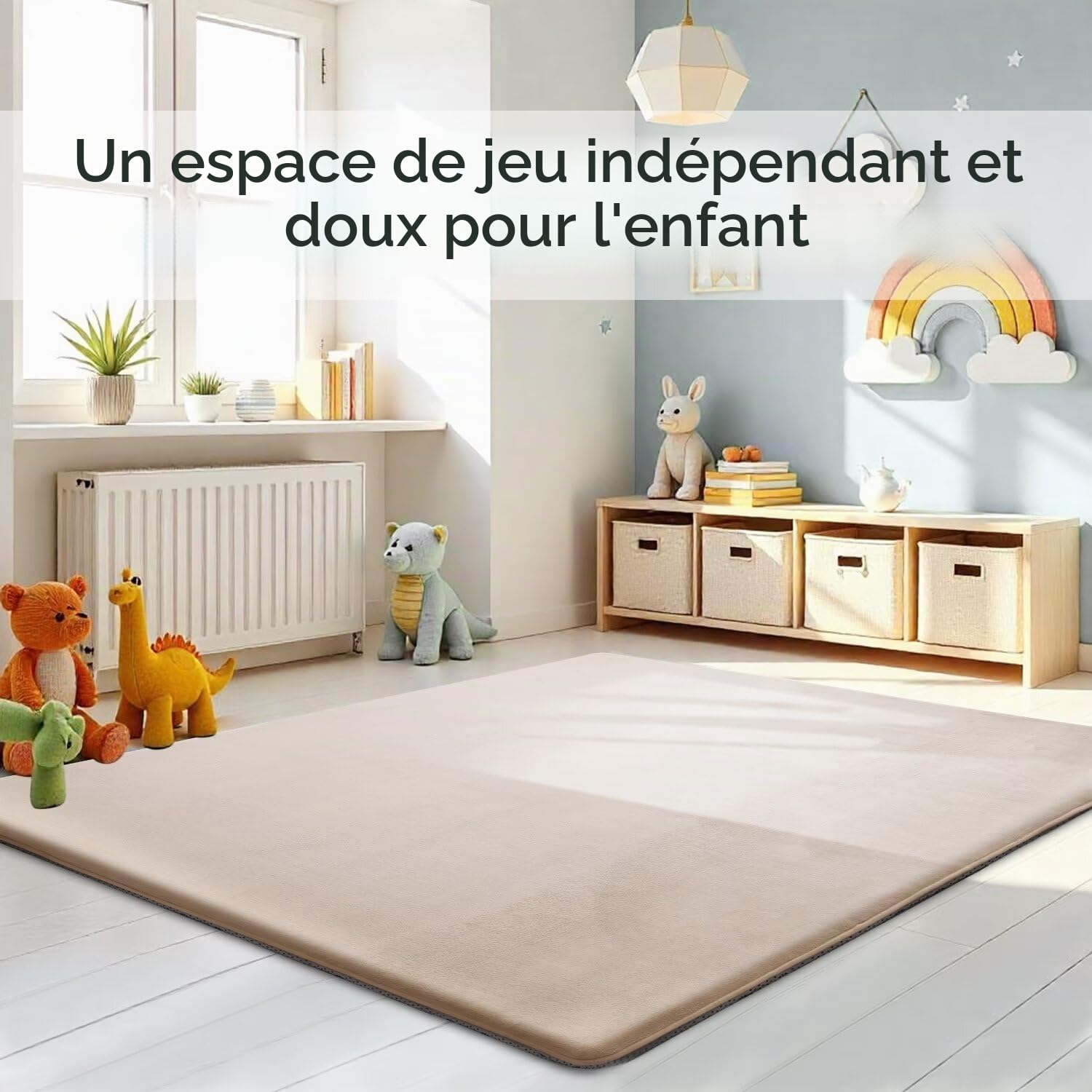 Tapis D’éveil pour Bébé, Tapis D’Enfant, Extra Épais, Antidérapant