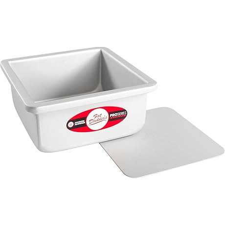 Fat Daddio's 6 Inch Square Cake Pan with Removable Bottom