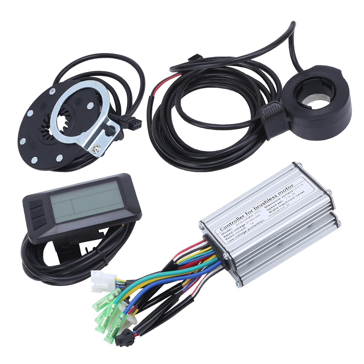 Electric Motor Controller Kit, 36V/48V 250W Brushless Motor Controller