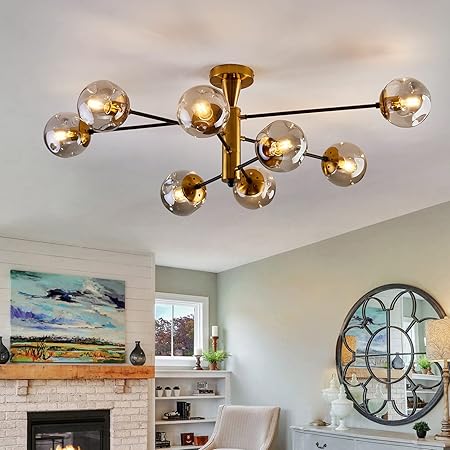 Sputnik Chandelier Price HUMHOLD 12-Light Modern Sputnik