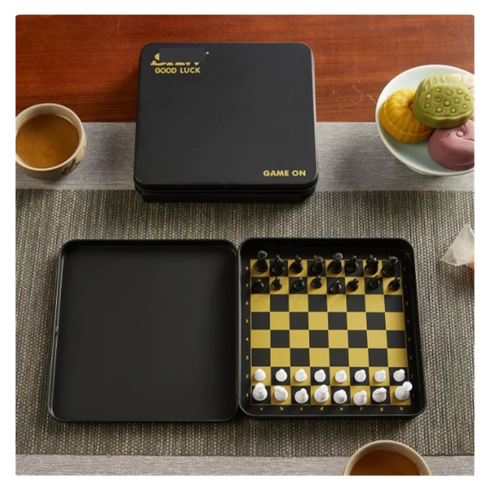 Jeu d'échecs magnétique Portable dans Une boîte en métal