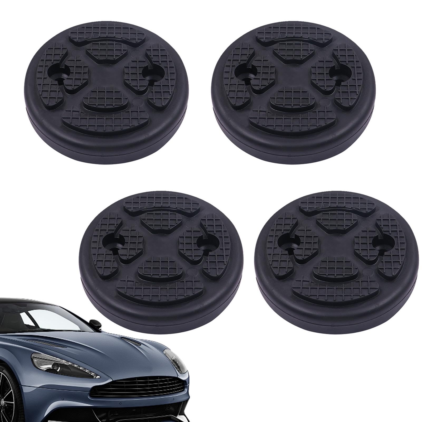 Almohadillas de elevación de coche – Almohadillas de brazo redondas | Almohadillas de goma de repuesto de goma para brazo de coche, almohadillas de elevación resistentes para camiones y automóviles