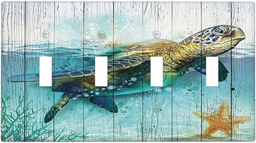 Miniatura 152 de Cubiertas de Interruptor de Luz de 1 Gang Medieval Abstracto Moderno Luna Estrellado Gran Ola Toggle Simple Placa de Pared Cubierta Decorativa de