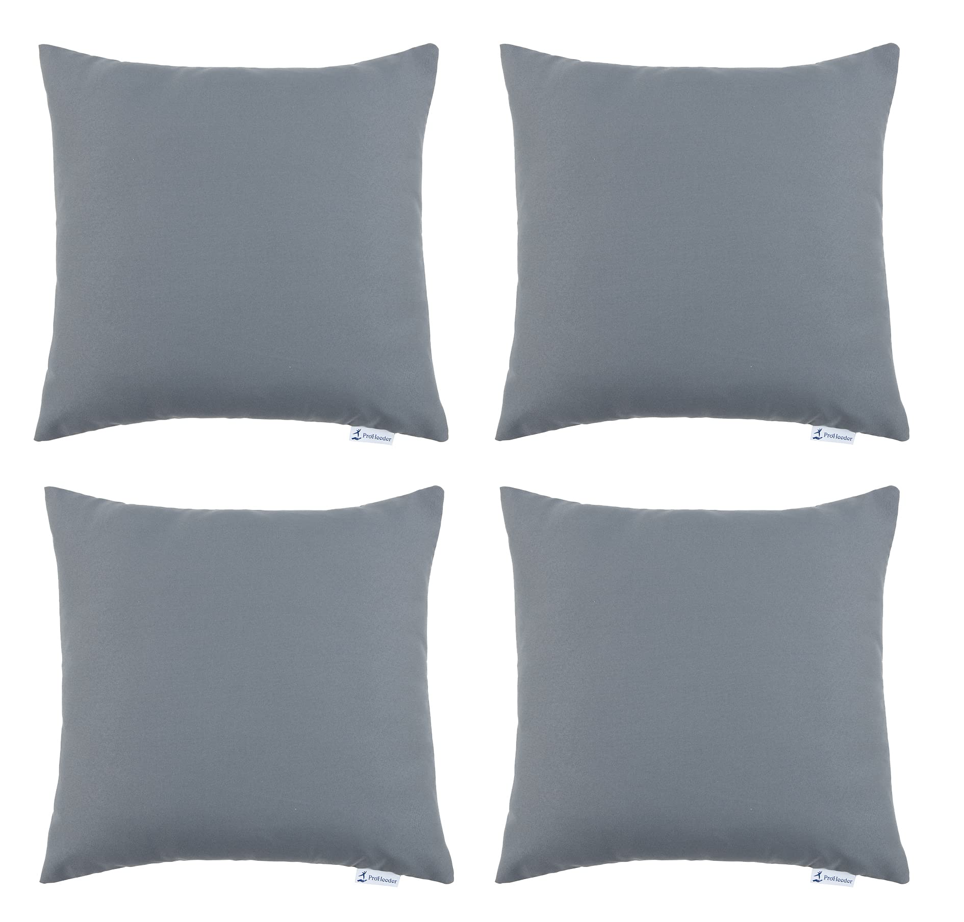 Housse de coussin imperméable 45x45 gris foncé Scatter (Lot de 4) pour jardin et salon
