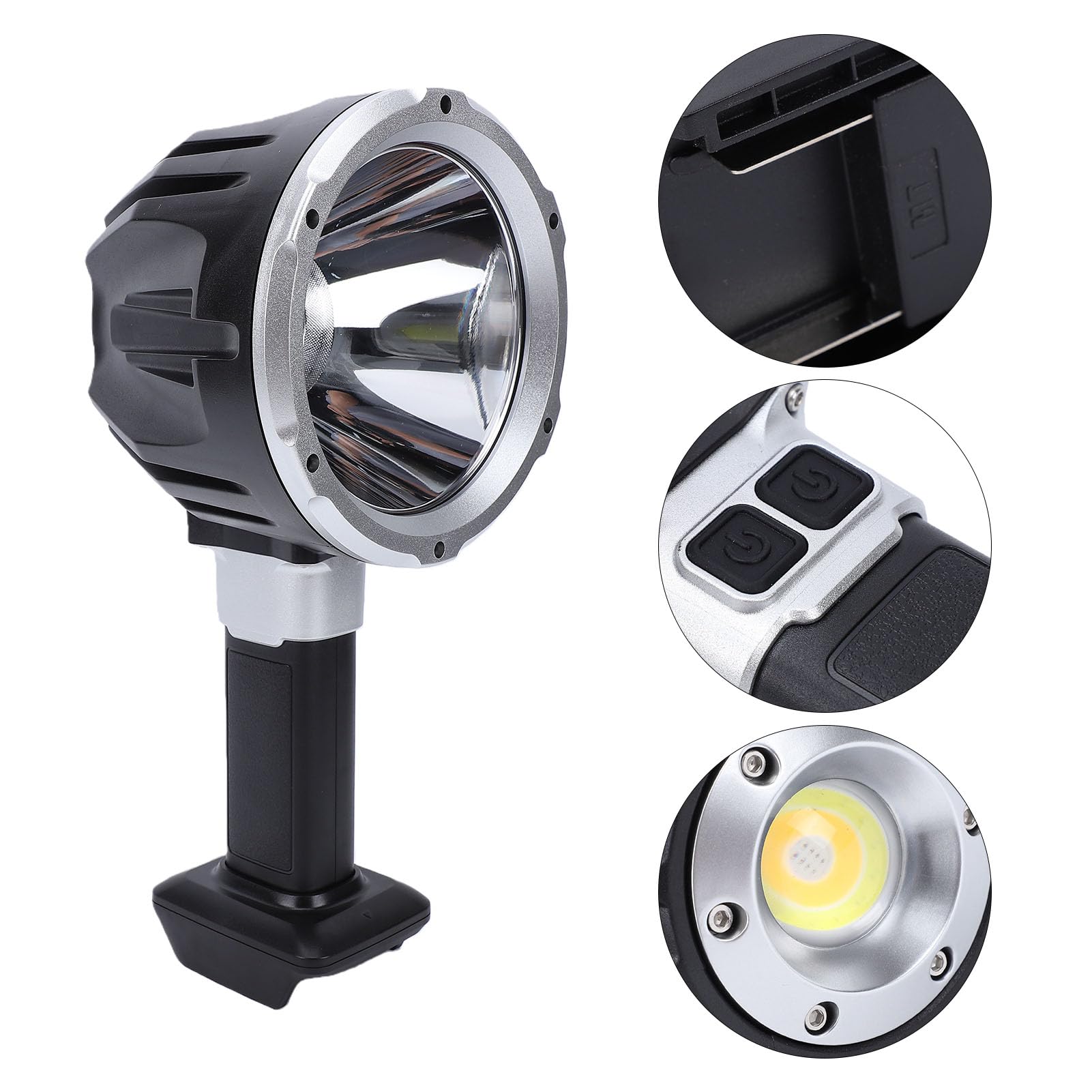 Aramox Luce da Lavoro Senza Fili LED Lampada da Cantiere 2500LM ABS 3