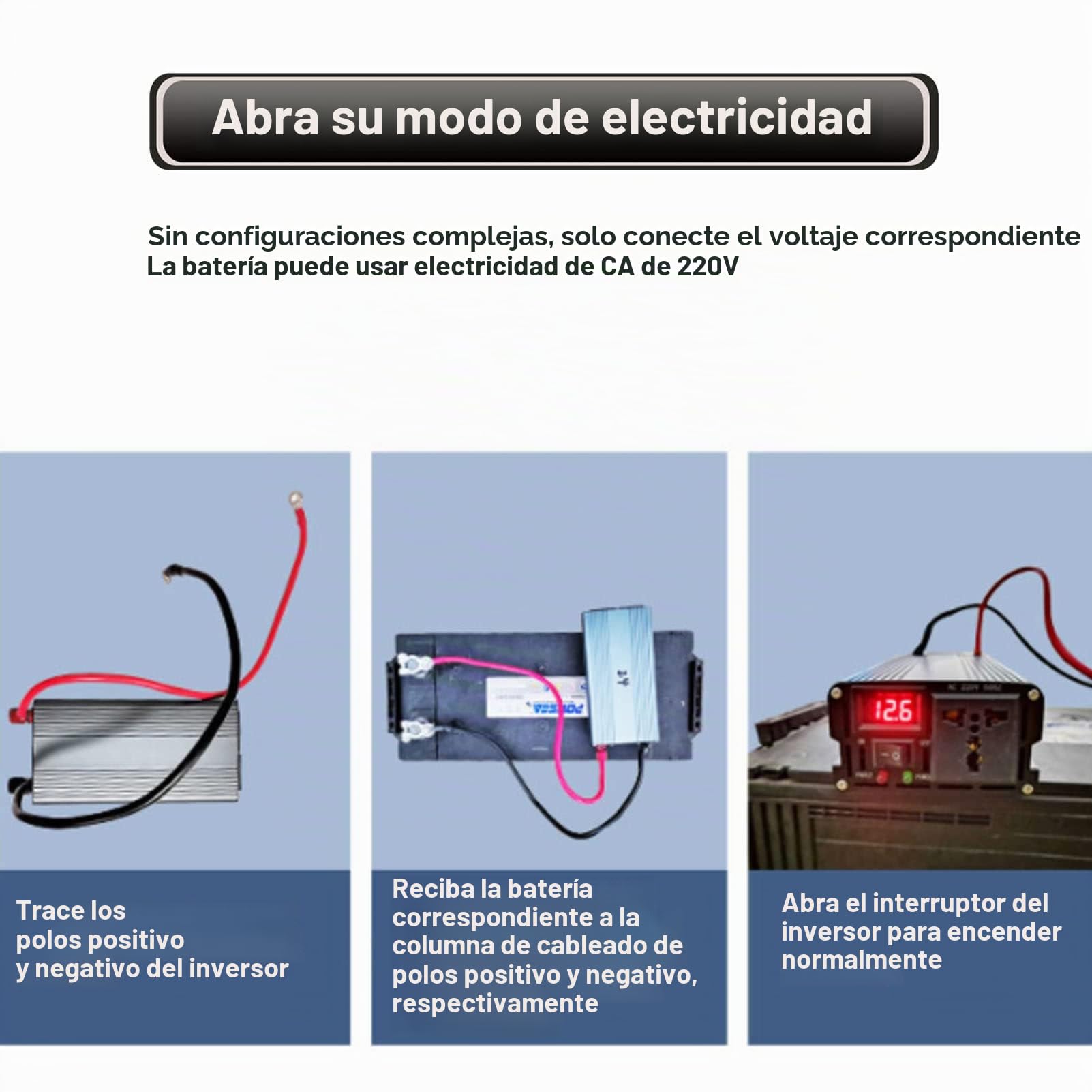 Inversor de Corriente 7000W, 8000W, 9000W, 12000W, 15000W, 20000W Inversor de Onda sinusoidal Pura 48V, 60V, 72V DC a 220V AC Convertidor para Cocina de inducción, Olla eléctrica para fre