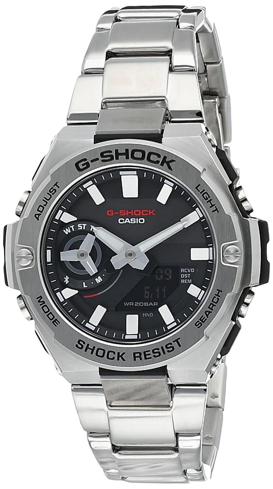 Casio G-Shock Analog-Digital World Time Watch Silver / Black / White