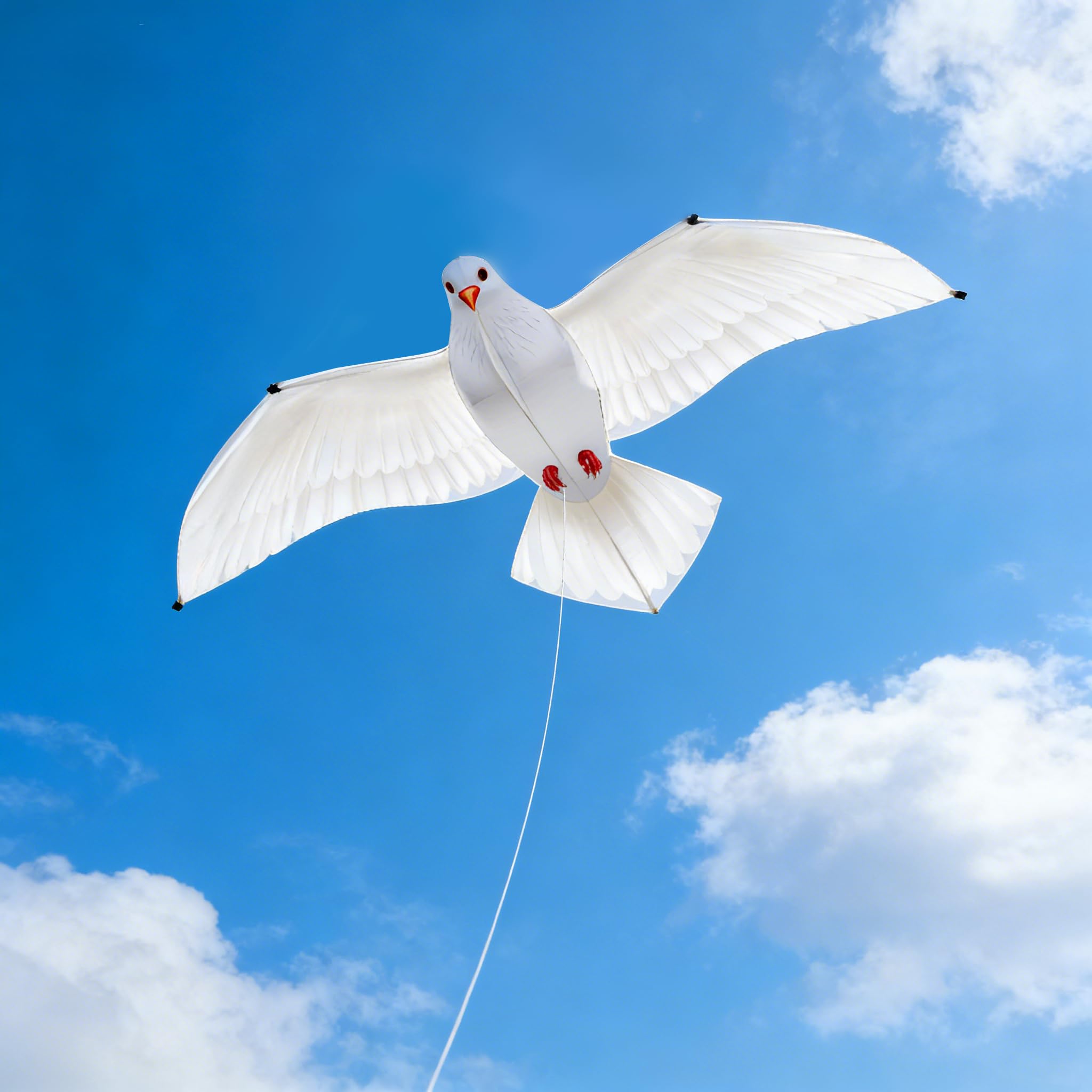 Cerf-volant Pigeon Et Mouette – Tissu Résistant, Armature Renforcée – Facile à Piloter Pour Débutants – Idéal Pour Plage Ou Jardin