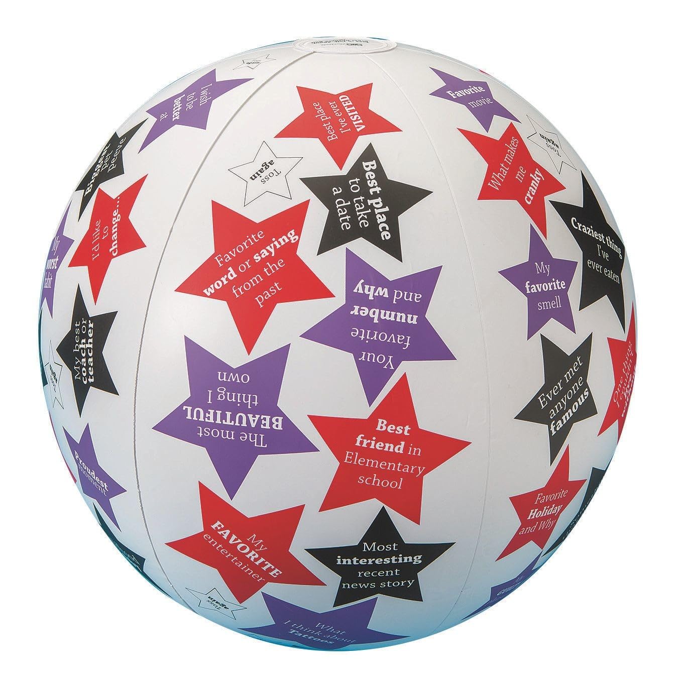 S&S Worldwide Toss 'n Talk-About Great Openers Ball, 24in, 19051