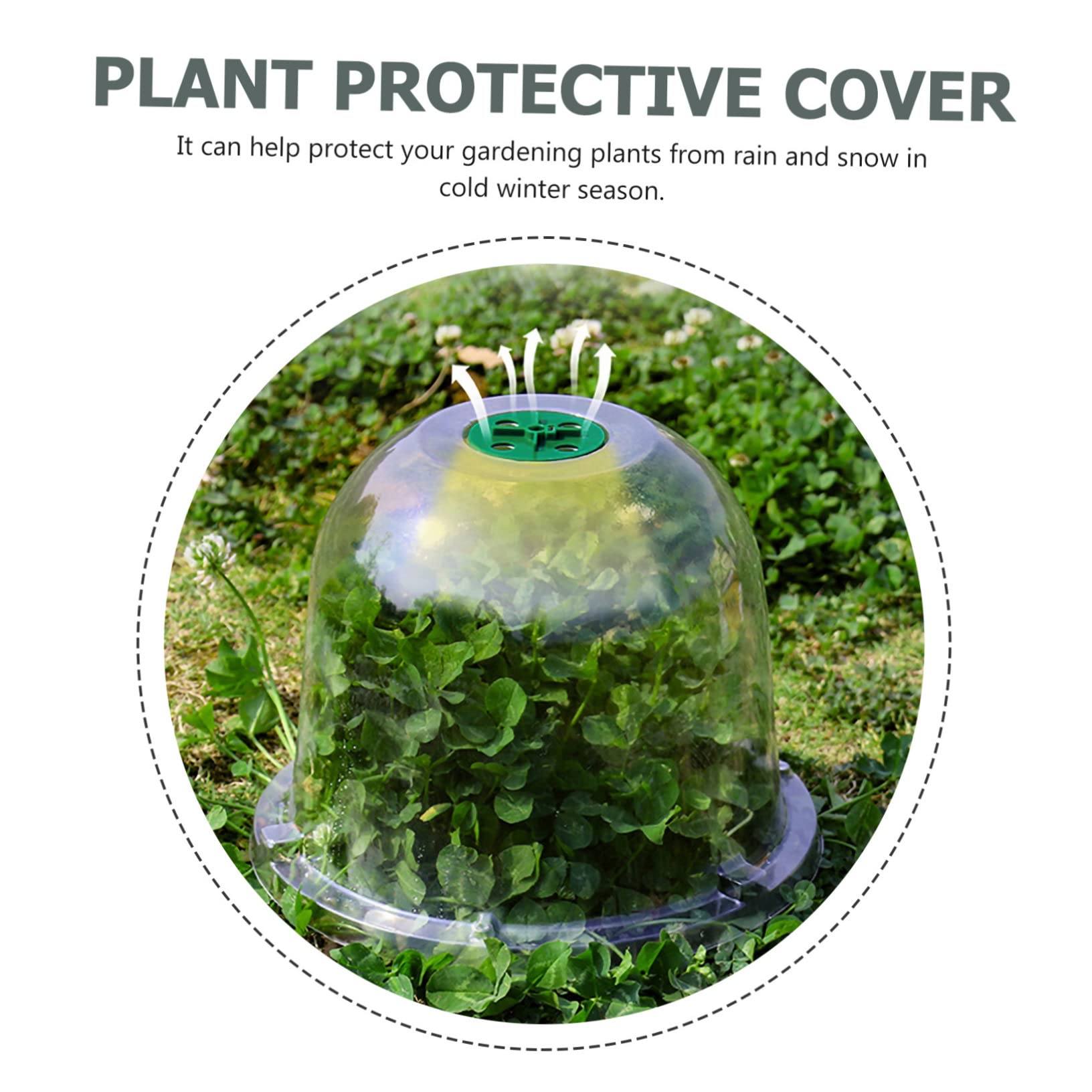Toyvian 5 Stück Teiliges Pflanzenschutz Pet Transparente Gewächshausabdeckung für Topfpflanzen Schützt Frost für Gartenliebhaber und Pflanzenpflege
