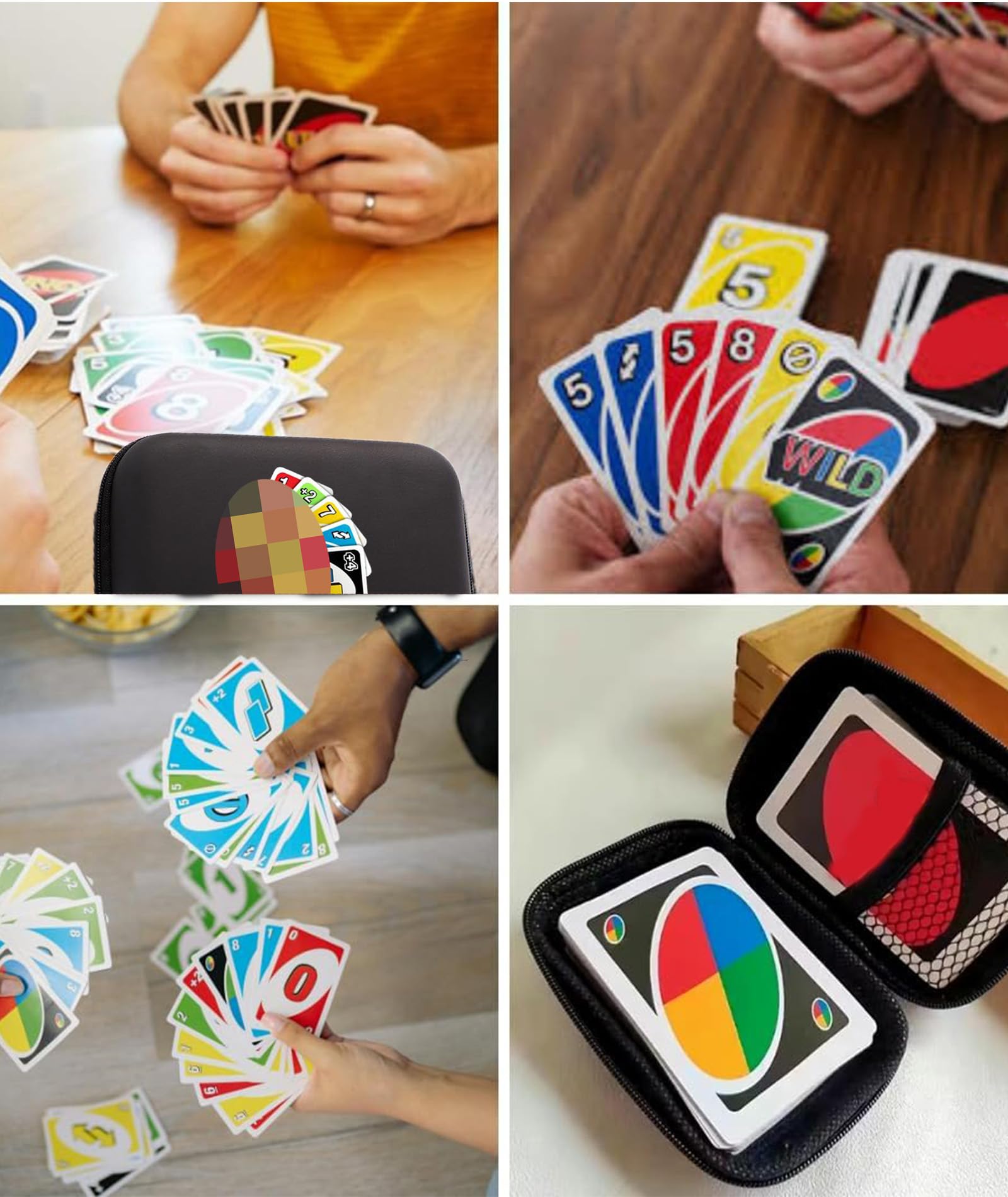Card Box,Compact and Durable Black Card Holder for Storage and Organization, Suitable for Various Games Including Dare Cards 1
