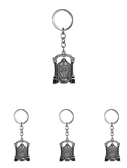 Kartual God Tirupati Balaji (Lord Venkteshwar) Keychain/Keyring For Men, Women, Bike & Car Keys - Birthday Return Gift Item