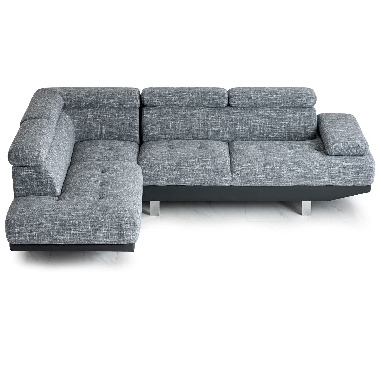 Amazon｜タンスのゲン ソファー 3人掛け クッション付き L字 肘掛け