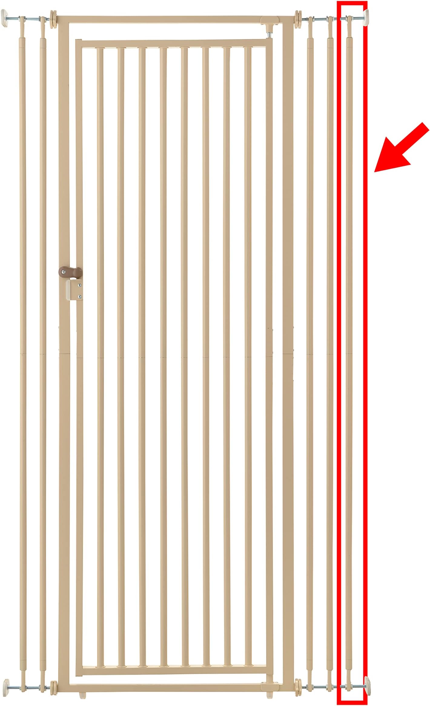 Richell USA - Cat Safety Gate Extension (30012) (Beige)