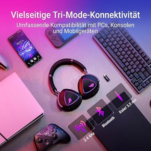 ASUS ROG Delta II - Casque Gaming sans Fil tri-Mode - Noir - 6
