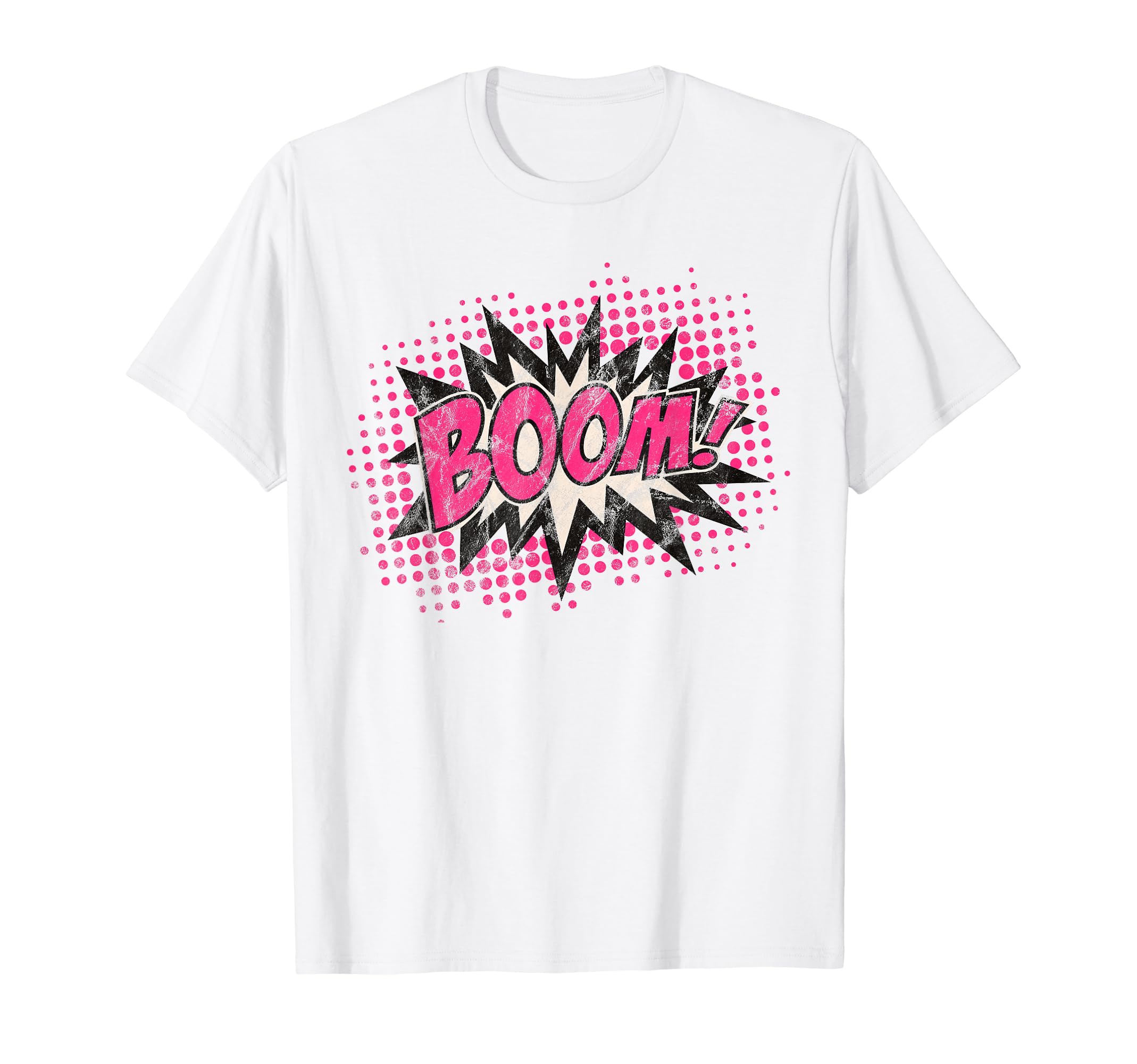 Comic Boom Bang Pow Kaboom Explosion Speech Bubble Vintage T-Shirt