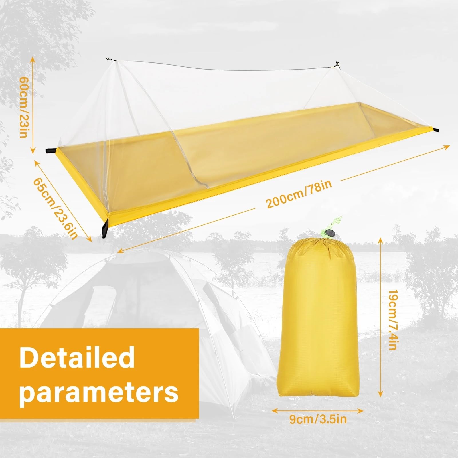 Estate 1 Tenda per Persona Singola Tenda da Campeggio all'aperto Tenda a Rete Ultraleggera Rete Repellente per zanzare e Insetti