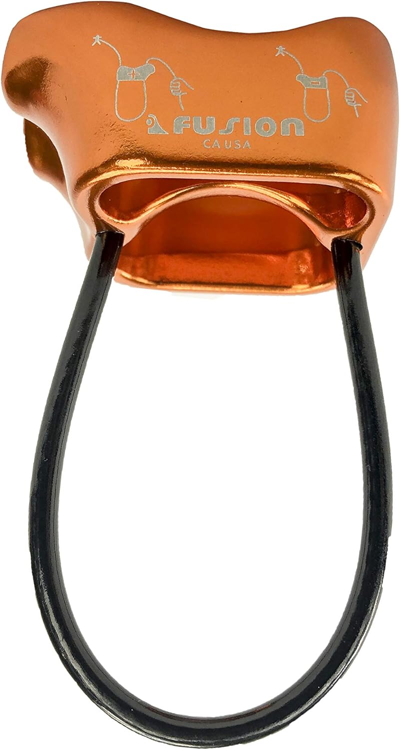 Fusion Climb Neo Sat Aluminum Tube Belay Device, Professional 25KN Rappel ATC Belay