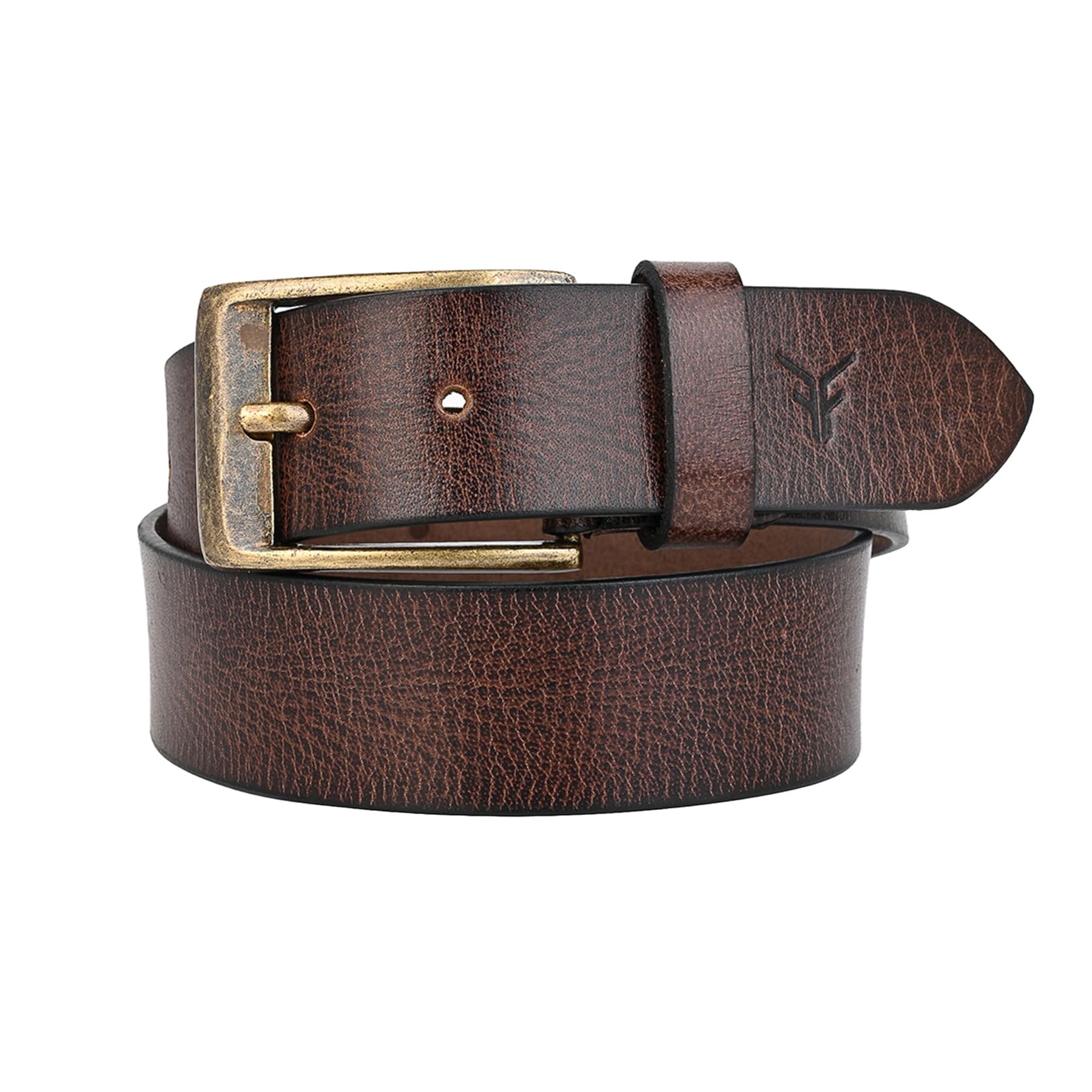 Men's Genuine Leather Belt |39 MM Metal Buckle | Solid Finish | Smart Casual & Formal | Brown-picture-26