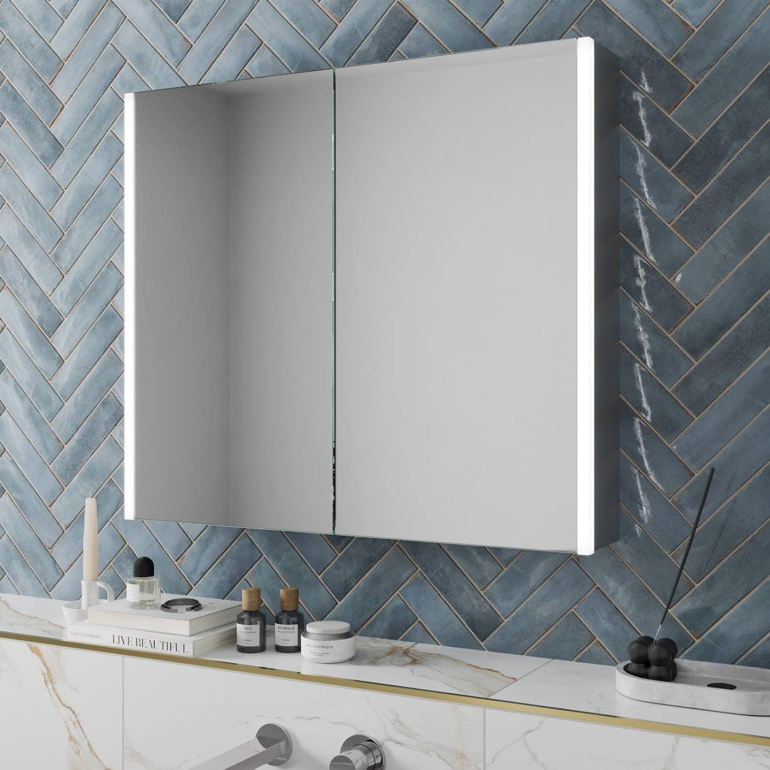 Artis® 800 x 700mm Bathroom Mirror LED Lights Wall Mounted